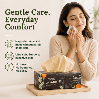 Bamboo Facial Tissues | Multi Designs