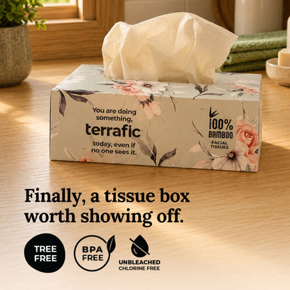 Bamboo Facial Tissues | Vanilla Rose
